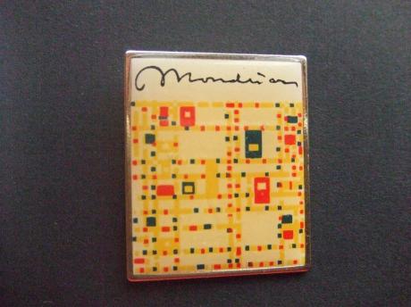 Broadway Boogie Woogie schilderij gemaakt in 1942-1943 door de Nederlandse kunstschilder Piet Mondriaan